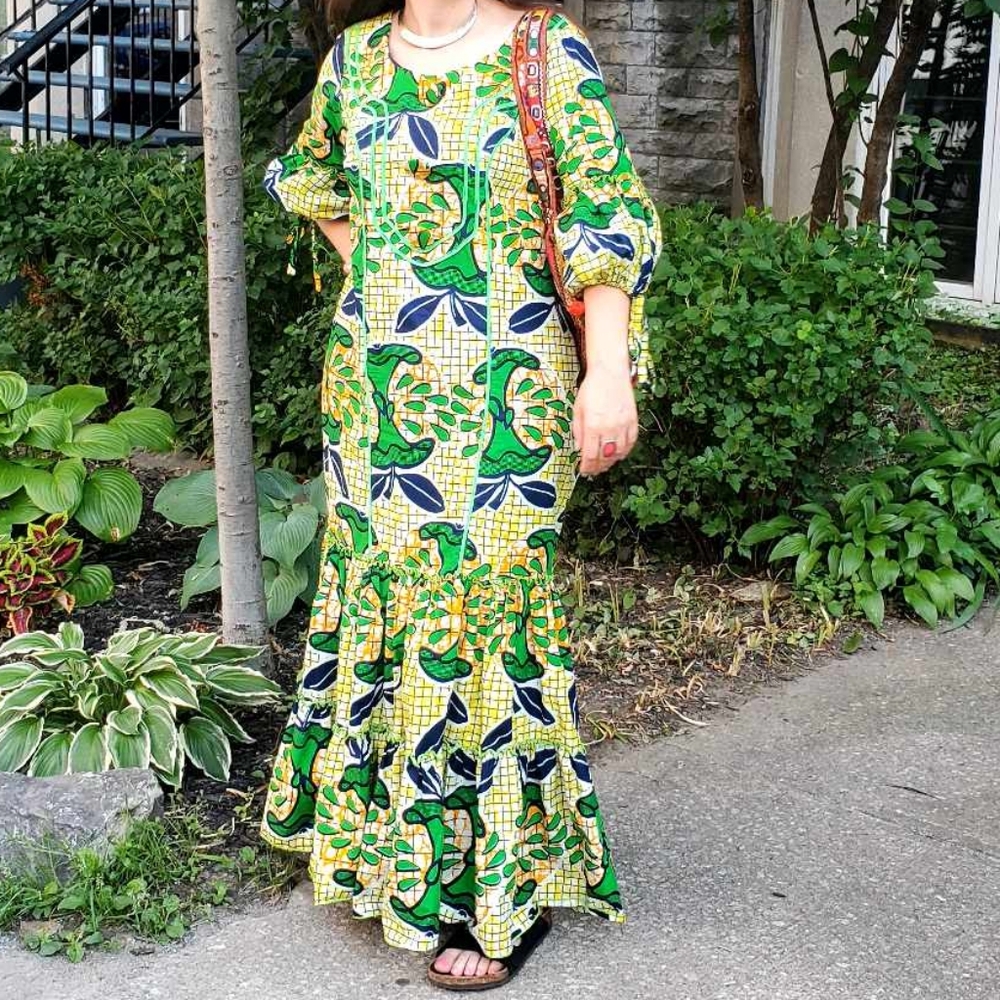 Afripride African Style Dashiki Women's Dress Handmade